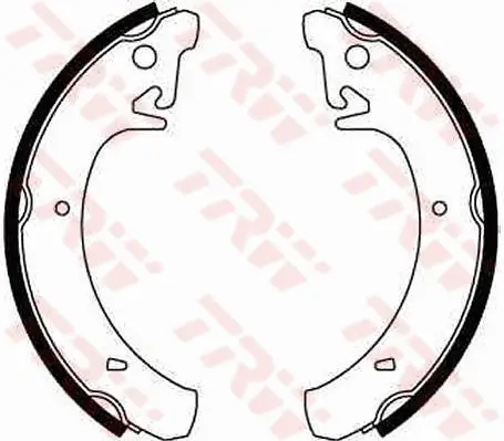 Bremsbackensatz Hinterachse TRW GS8210 Bild Bremsbackensatz Hinterachse TRW GS8210