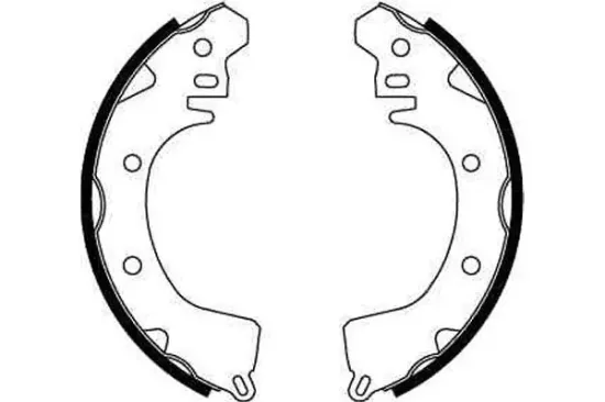 Bremsbackensatz Hinterachse TRW GS8221 Bild Bremsbackensatz Hinterachse TRW GS8221