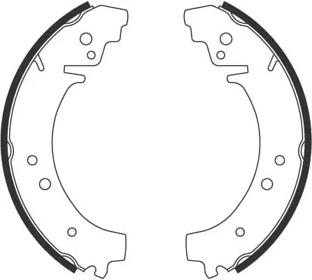 Bremsbackensatz Hinterachse TRW GS8222 Bild Bremsbackensatz Hinterachse TRW GS8222