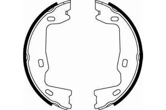 Bremsbackensatz, Feststellbremse Hinterachse TRW GS8223 Bild Bremsbackensatz, Feststellbremse Hinterachse TRW GS8223