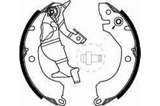 Bremsbackensatz Hinterachse TRW GS8225 Bild Bremsbackensatz Hinterachse TRW GS8225