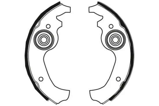 Bremsbackensatz Hinterachse Vorderachse TRW GS8233 Bild Bremsbackensatz Hinterachse Vorderachse TRW GS8233