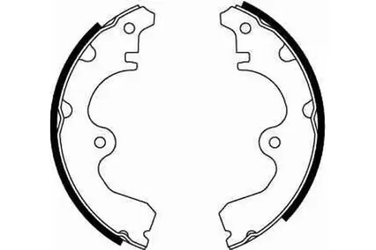 Bremsbackensatz Hinterachse TRW GS8243 Bild Bremsbackensatz Hinterachse TRW GS8243