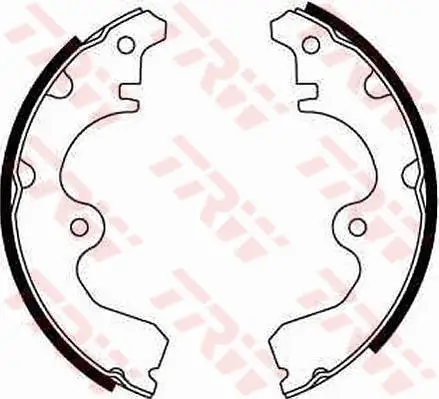 Bremsbackensatz Hinterachse TRW GS8243 Bild Bremsbackensatz Hinterachse TRW GS8243