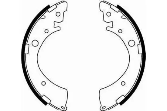 Bremsbackensatz Hinterachse TRW GS8245 Bild Bremsbackensatz Hinterachse TRW GS8245