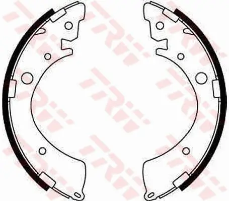 Bremsbackensatz Hinterachse TRW GS8245 Bild Bremsbackensatz Hinterachse TRW GS8245