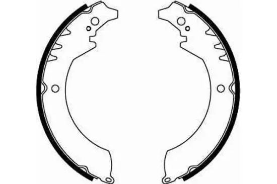 Bremsbackensatz Hinterachse TRW GS8251 Bild Bremsbackensatz Hinterachse TRW GS8251