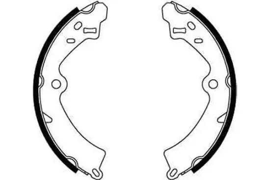 Bremsbackensatz Hinterachse TRW GS8278 Bild Bremsbackensatz Hinterachse TRW GS8278