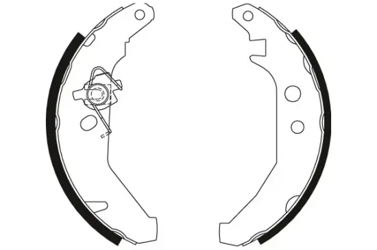 Bremsbackensatz Hinterachse TRW GS8279 Bild Bremsbackensatz Hinterachse TRW GS8279
