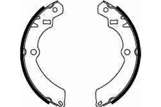 Bremsbackensatz Hinterachse TRW GS8301 Bild Bremsbackensatz Hinterachse TRW GS8301