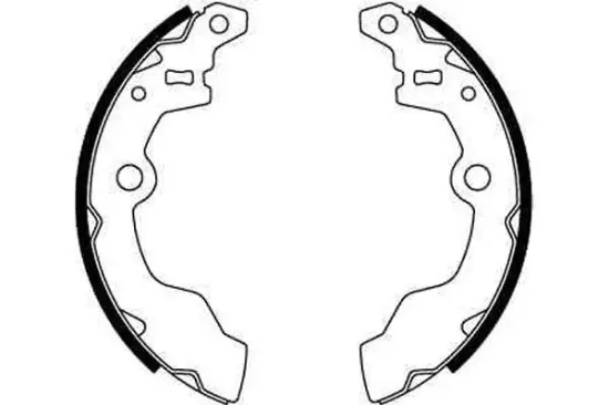 Bremsbackensatz Hinterachse TRW GS8302 Bild Bremsbackensatz Hinterachse TRW GS8302