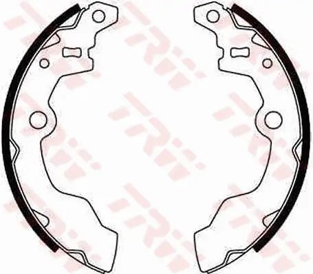 Bremsbackensatz Hinterachse TRW GS8302 Bild Bremsbackensatz Hinterachse TRW GS8302