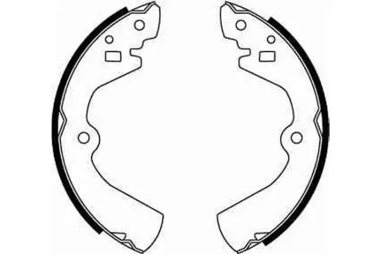 Bremsbackensatz Hinterachse TRW GS8308 Bild Bremsbackensatz Hinterachse TRW GS8308