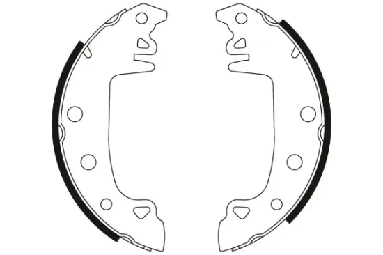 Bremsbackensatz Hinterachse TRW GS8315 Bild Bremsbackensatz Hinterachse TRW GS8315