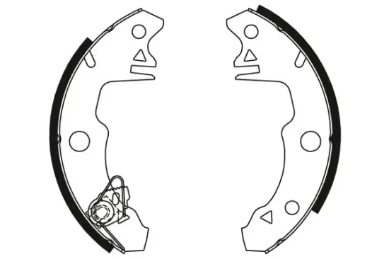 Bremsbackensatz Hinterachse TRW GS8319 Bild Bremsbackensatz Hinterachse TRW GS8319