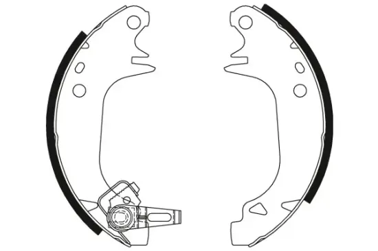 Bremsbackensatz Hinterachse TRW GS8321 Bild Bremsbackensatz Hinterachse TRW GS8321