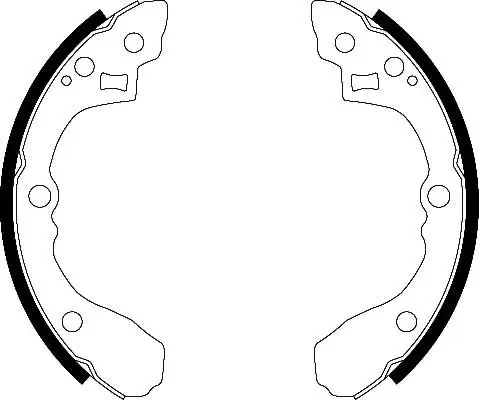 Bremsbackensatz Hinterachse TRW GS8439 Bild Bremsbackensatz Hinterachse TRW GS8439
