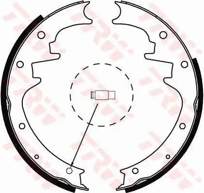 Bremsbackensatz Hinterachse TRW GS8444 Bild Bremsbackensatz Hinterachse TRW GS8444