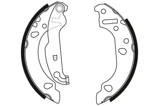 Bremsbackensatz Hinterachse TRW GS8453 Bild Bremsbackensatz Hinterachse TRW GS8453