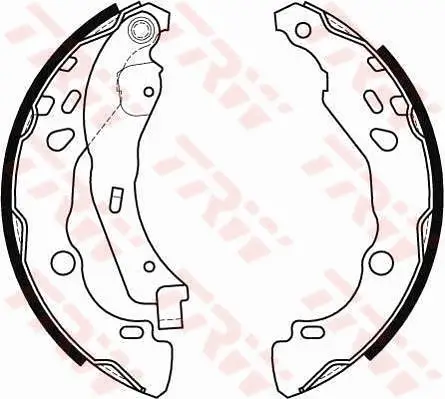 Bremsbackensatz Hinterachse TRW GS8455