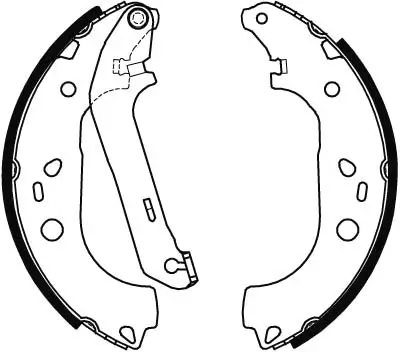 Bremsbackensatz Hinterachse TRW GS8471 Bild Bremsbackensatz Hinterachse TRW GS8471