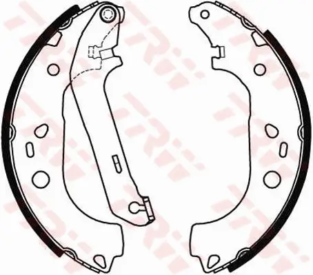 Bremsbackensatz Hinterachse TRW GS8471 Bild Bremsbackensatz Hinterachse TRW GS8471