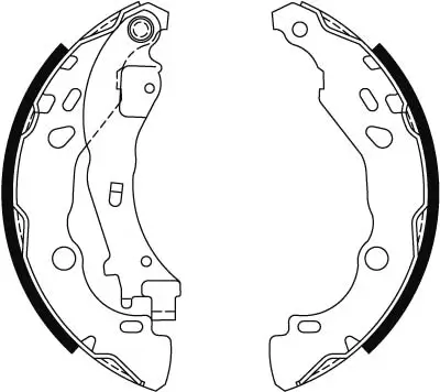 Bremsbackensatz Hinterachse TRW GS8474 Bild Bremsbackensatz Hinterachse TRW GS8474