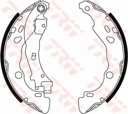 Bremsbackensatz Hinterachse TRW GS8474 Bild Bremsbackensatz Hinterachse TRW GS8474