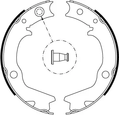Bremsbackensatz, Feststellbremse Hinterachse TRW GS8479 Bild Bremsbackensatz, Feststellbremse Hinterachse TRW GS8479