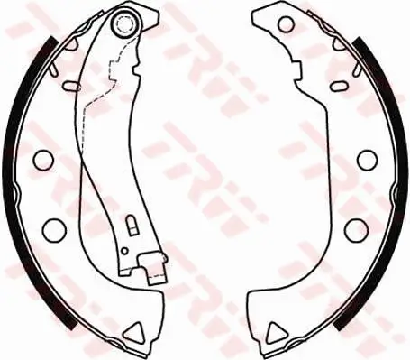 Bremsbackensatz TRW GS8484 Bild Bremsbackensatz TRW GS8484
