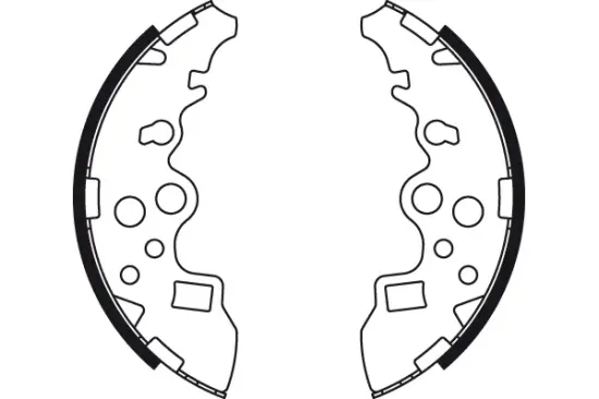 Bremsbackensatz Hinterachse TRW GS8485 Bild Bremsbackensatz Hinterachse TRW GS8485