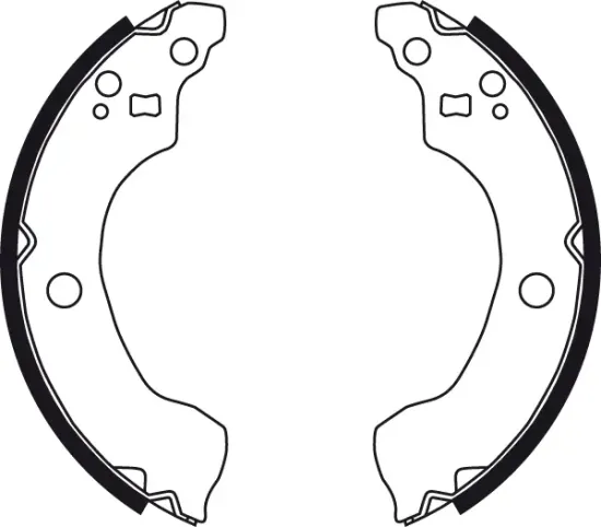 Bremsbackensatz Hinterachse TRW GS8487 Bild Bremsbackensatz Hinterachse TRW GS8487