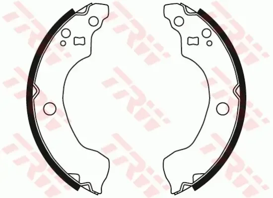 Bremsbackensatz Hinterachse TRW GS8487 Bild Bremsbackensatz Hinterachse TRW GS8487