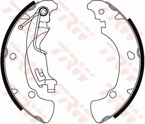Bremsbackensatz Hinterachse TRW GS8488 Bild Bremsbackensatz Hinterachse TRW GS8488