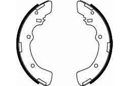 Bremsbackensatz Hinterachse TRW GS8516 Bild Bremsbackensatz Hinterachse TRW GS8516