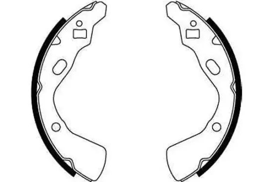 Bremsbackensatz Hinterachse TRW GS8519 Bild Bremsbackensatz Hinterachse TRW GS8519