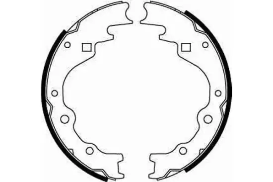 Bremsbackensatz Hinterachse TRW GS8523 Bild Bremsbackensatz Hinterachse TRW GS8523