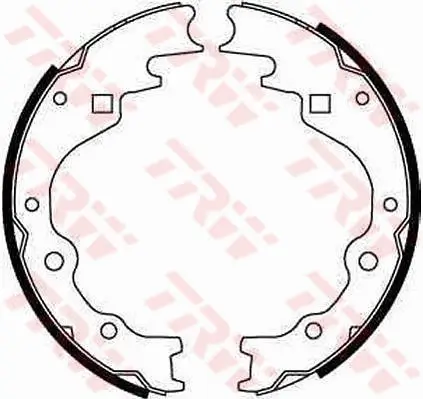 Bremsbackensatz Hinterachse TRW GS8523 Bild Bremsbackensatz Hinterachse TRW GS8523