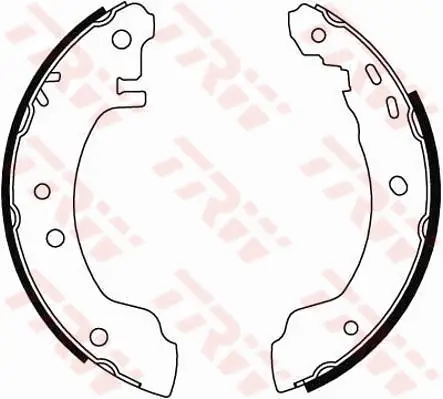 Bremsbackensatz Hinterachse TRW GS8529 Bild Bremsbackensatz Hinterachse TRW GS8529