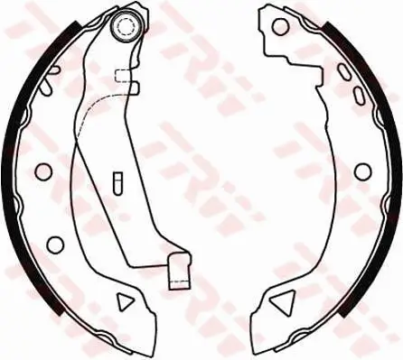 Bremsbackensatz Hinterachse TRW GS8538