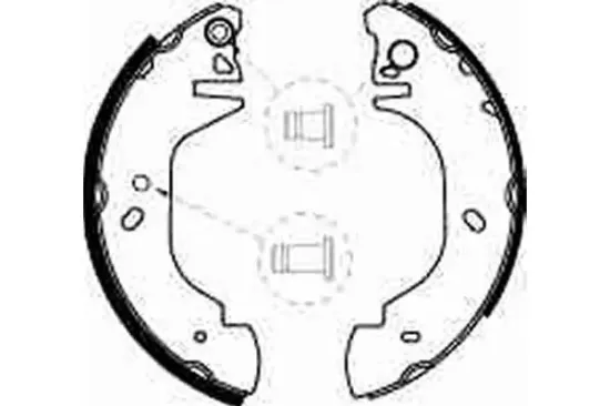 Bremsbackensatz Hinterachse TRW GS8539 Bild Bremsbackensatz Hinterachse TRW GS8539
