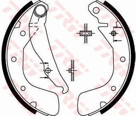 Bremsbackensatz Hinterachse TRW GS8543