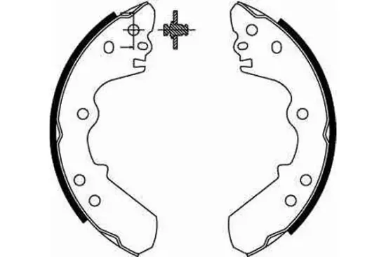 Bremsbackensatz Hinterachse TRW GS8551 Bild Bremsbackensatz Hinterachse TRW GS8551