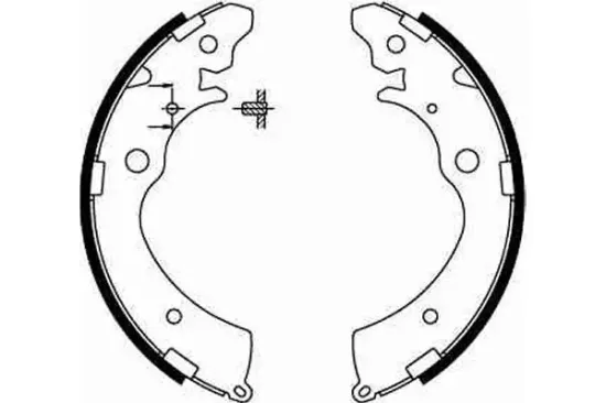 Bremsbackensatz Hinterachse TRW GS8559 Bild Bremsbackensatz Hinterachse TRW GS8559