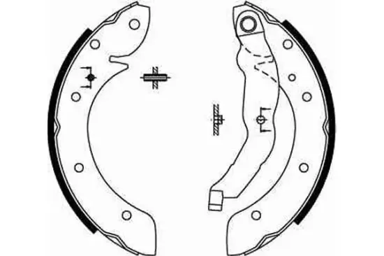 Bremsbackensatz Hinterachse TRW GS8567 Bild Bremsbackensatz Hinterachse TRW GS8567