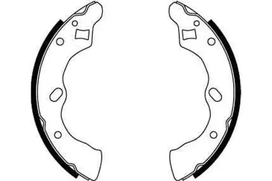 Bremsbackensatz Hinterachse TRW GS8581 Bild Bremsbackensatz Hinterachse TRW GS8581