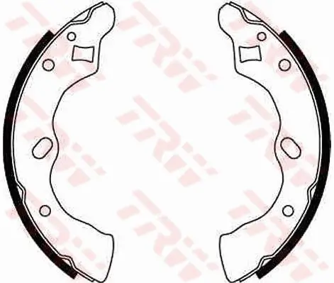 Bremsbackensatz Hinterachse TRW GS8581 Bild Bremsbackensatz Hinterachse TRW GS8581