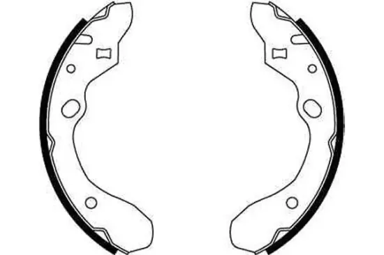 Bremsbackensatz Hinterachse TRW GS8582 Bild Bremsbackensatz Hinterachse TRW GS8582