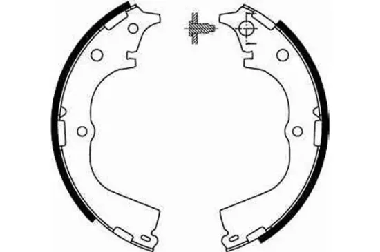Bremsbackensatz Hinterachse TRW GS8593 Bild Bremsbackensatz Hinterachse TRW GS8593
