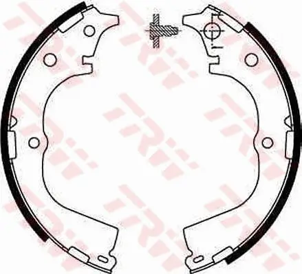 Bremsbackensatz Hinterachse TRW GS8593 Bild Bremsbackensatz Hinterachse TRW GS8593